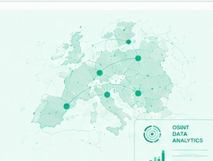 Illustrative data map of Europe